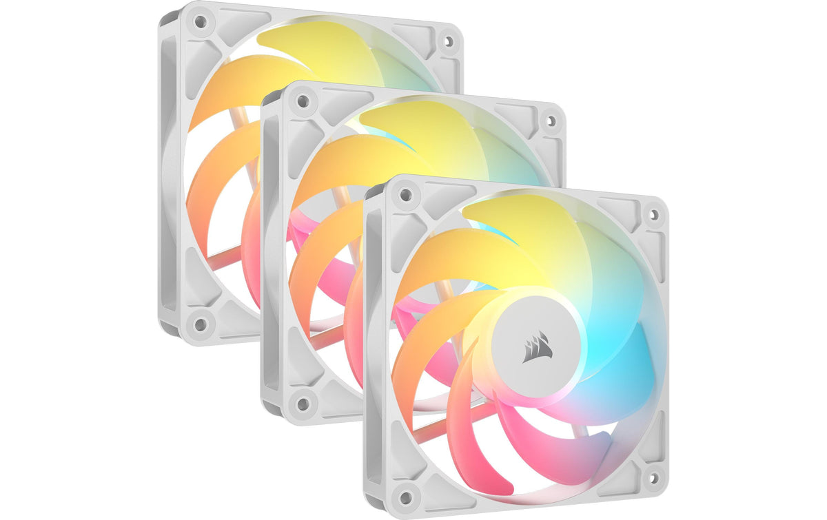 Gehäuselüfter Corsair R5 120-R ARGB Weiss 120x120x25mm, PWM, 2100rpm, 10-34.6 dBA