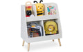 relaxdays Kinderregal mit 5 Fächern MDF, Kiefernholz, China
