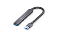Sonero 4-Port Hub,1xUSB-A 3.2 Stecker,5Gbps 15 cm, Buchsen: 1xUSB-A 3.2, 3xUSB-A 2.0