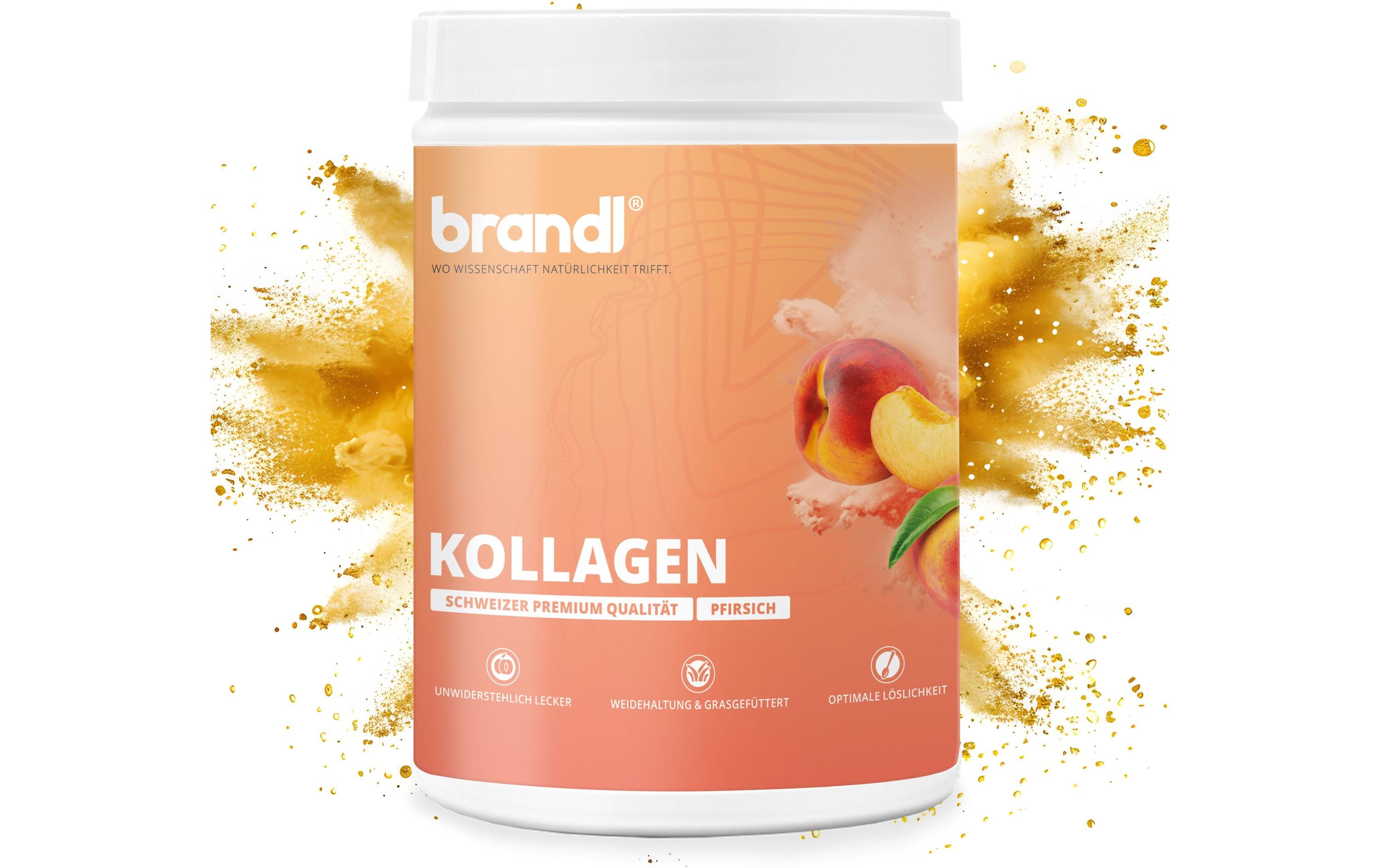 Brandl Kollagen Pulver Dose: 550g, Pfirsich
