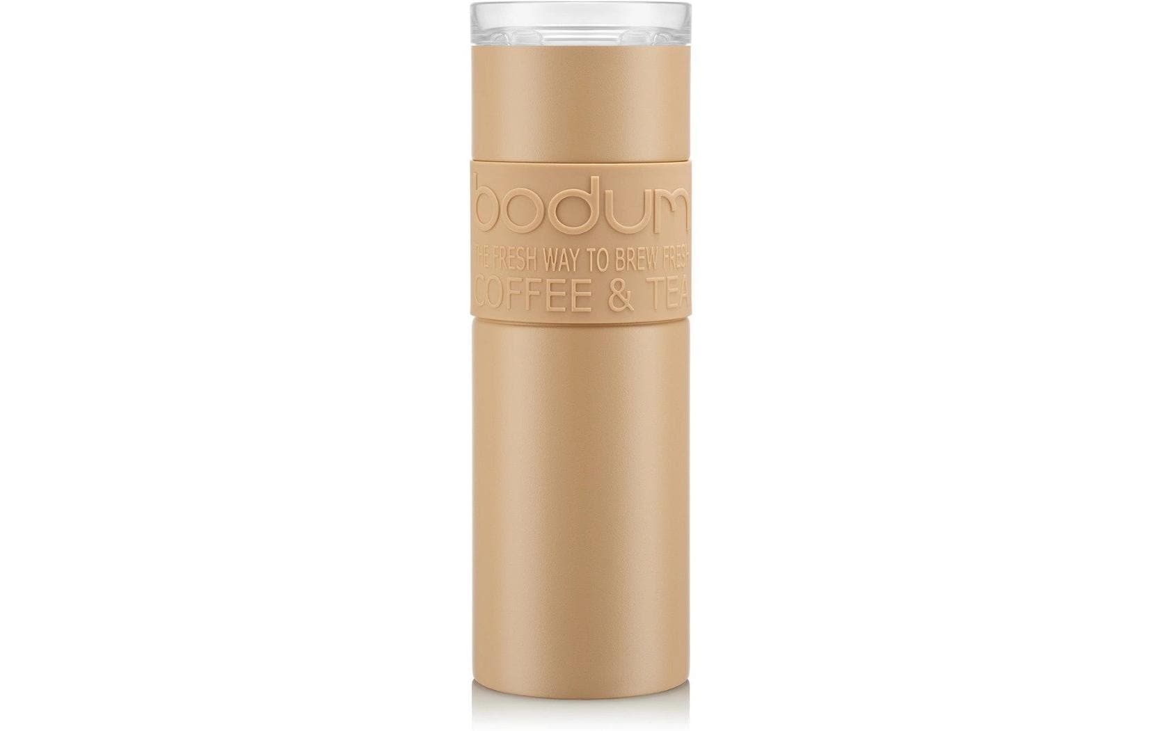 Bodum Travel Mug Doppelwandig Edelstahl, vanilla, 0.6 Liter