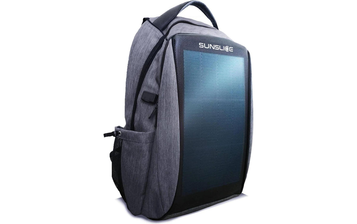 SunSlicer Zenith - 8W Solar Backpack Grey Leichter, alltagstauglicher  Solarrucksack