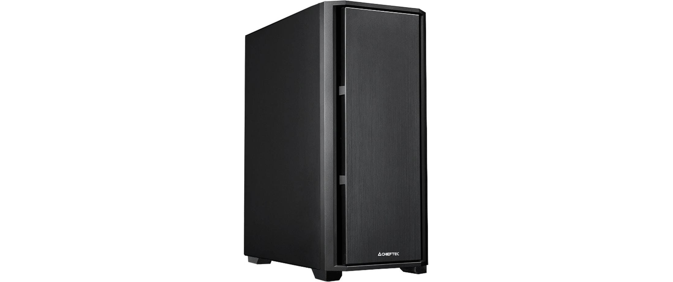 Chieftec ATX Gehäuse AS-02B-OP, black 2 x2.5", 2x 3.5", Lüfter optional