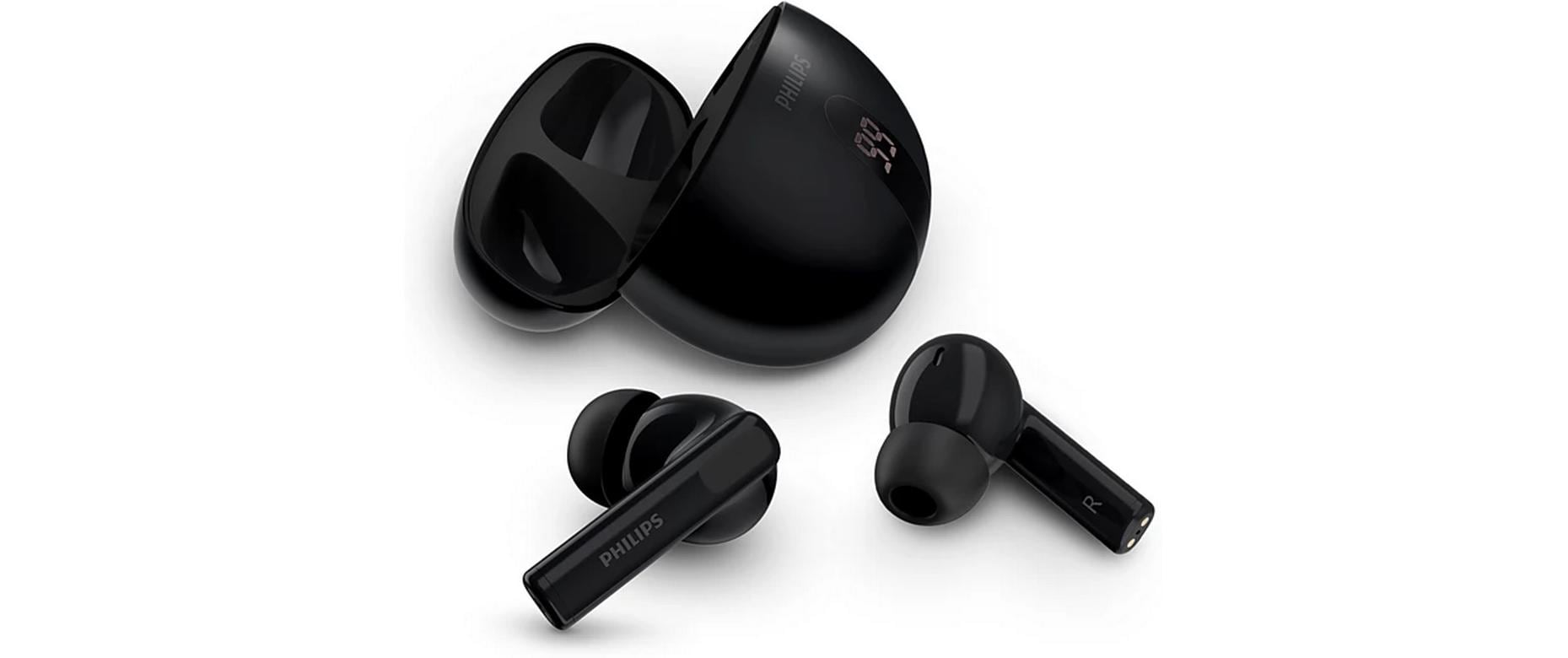 Philips TAT2520BK/00, True Wireless In-Ear schwarz, bis 19.5h Akku, IPX4