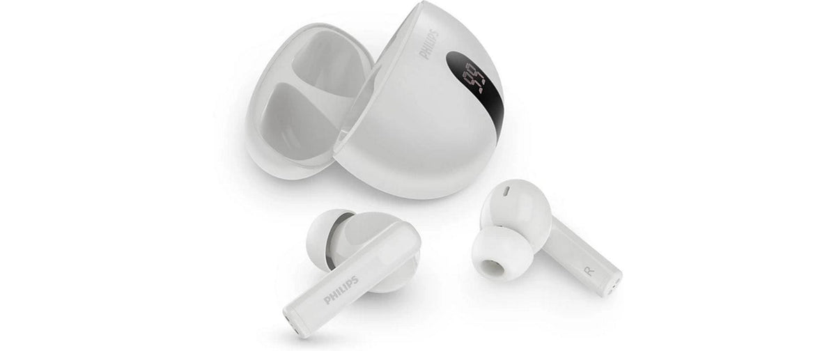 Philips TAT2520WT/00, True Wireless In-Ear schwarz, bis 19.5h Akku, IPX4