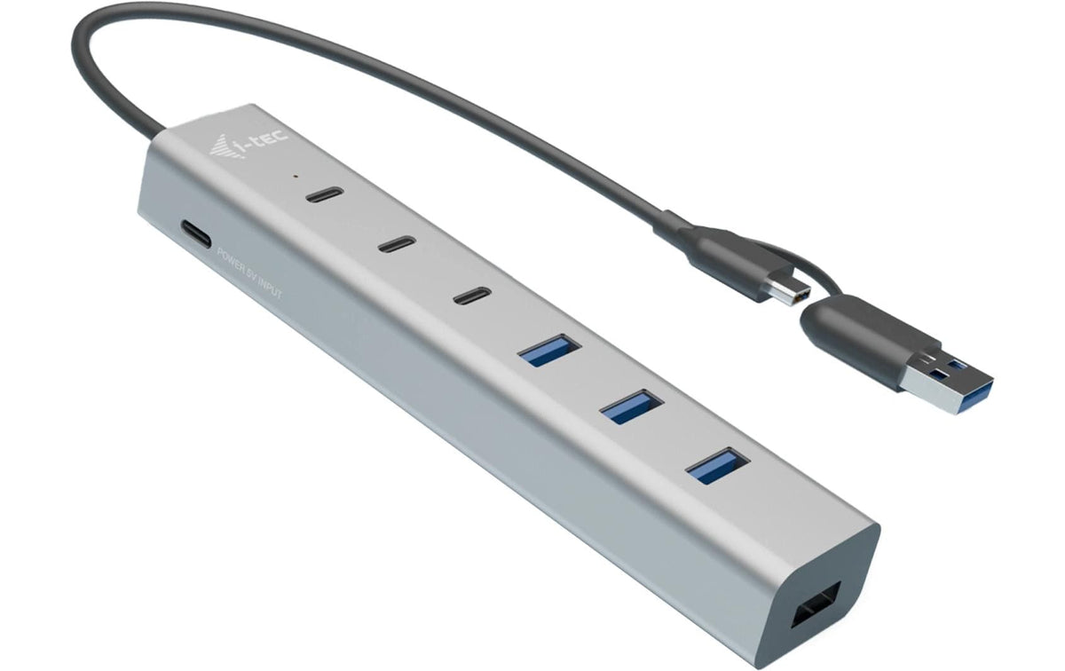 i-tec USB-C/USB-A Charging Metal HUB 7 Port P(3x USB-C, 4x USB-A)