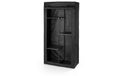 EASYmaxx Stoffschrank mit Kleiderstange 88x46x169cm schwarz inkl. 5 Einlegeböden