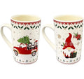 Dameco Tassen Christmas, 2er Set New Bone China, 7x12 cm (DxH)
