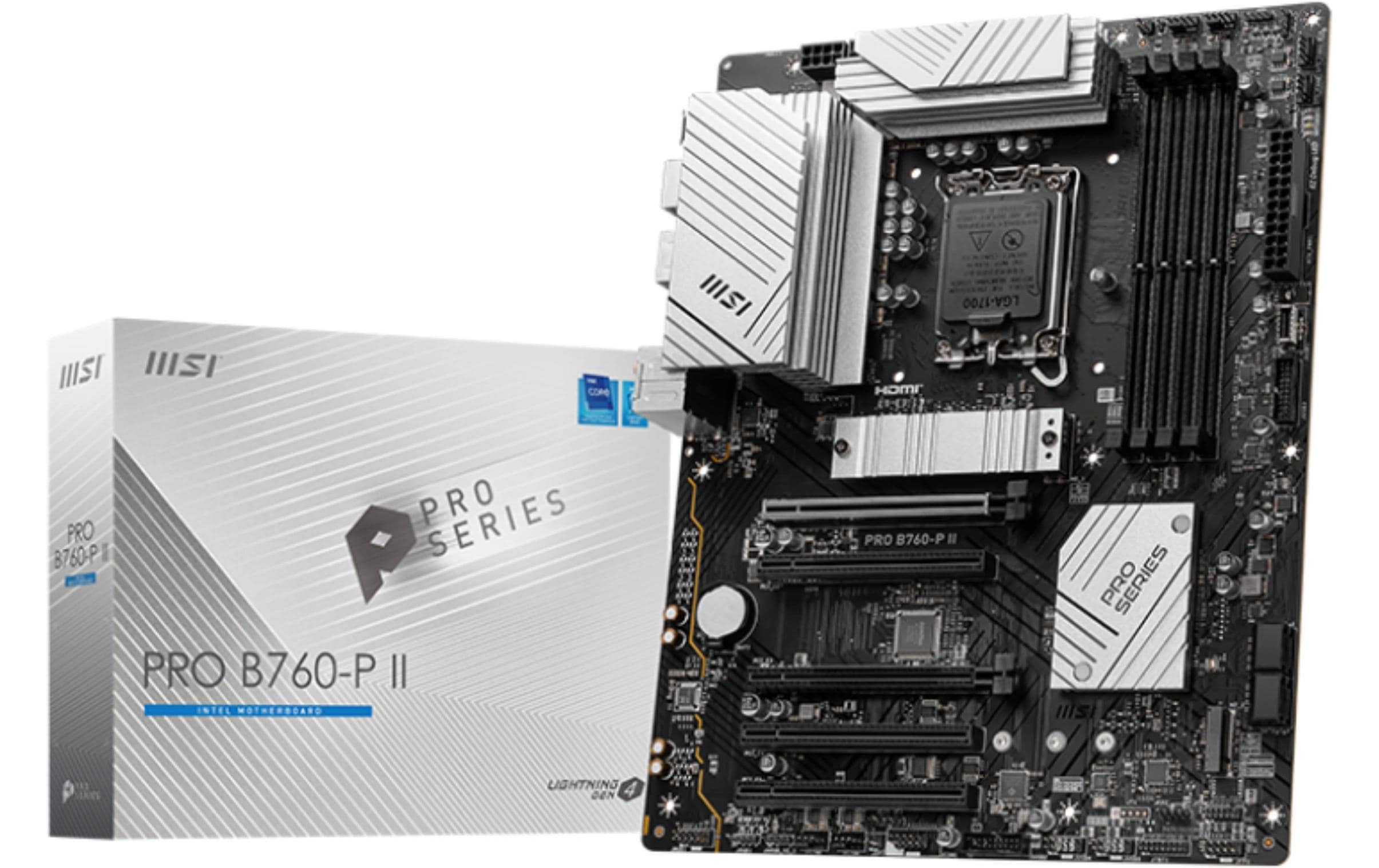 MSI PRO B760-P II, LGA1700, ATX Intel B760, 4x DDR5, PCIe 4.0, HDMI, DP