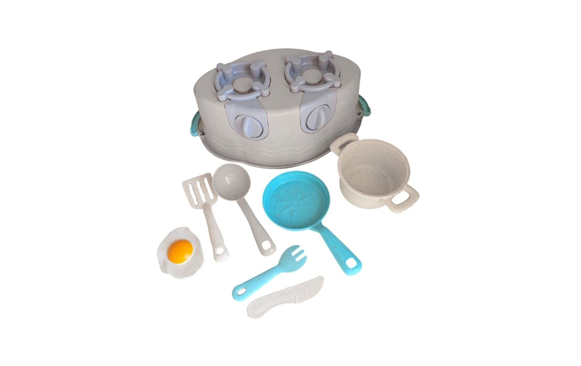 Kochset mit Herd für die Kinderküche 8-teilig, eco-friendly