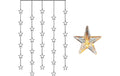 Star Trading Sternenlichtervorhang IP20, Warmweiss, 30 LED