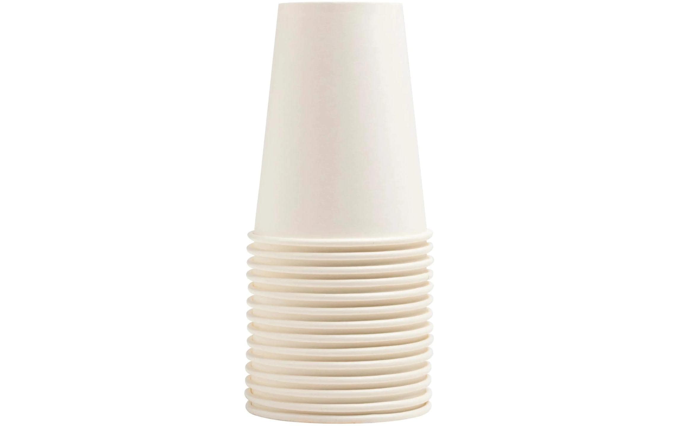 PRO nappe Einweg-Becher Natur, 15 Stück 2dl, 9.7x7 cm(HxD), Weiss