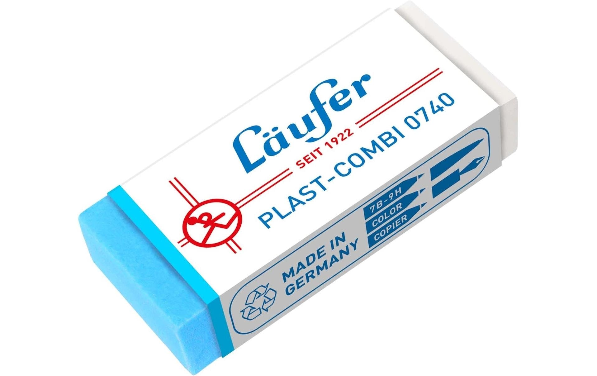 Läufer Radiergummi Plast-Combi 0740 Kunstoff, 46x20x9 mm, 1 Stück