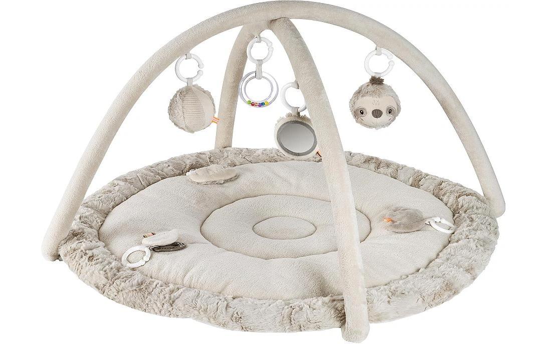 Fehn 3-D-Activity-Decke Faultier Grau/Beige ab 0+ Monaten