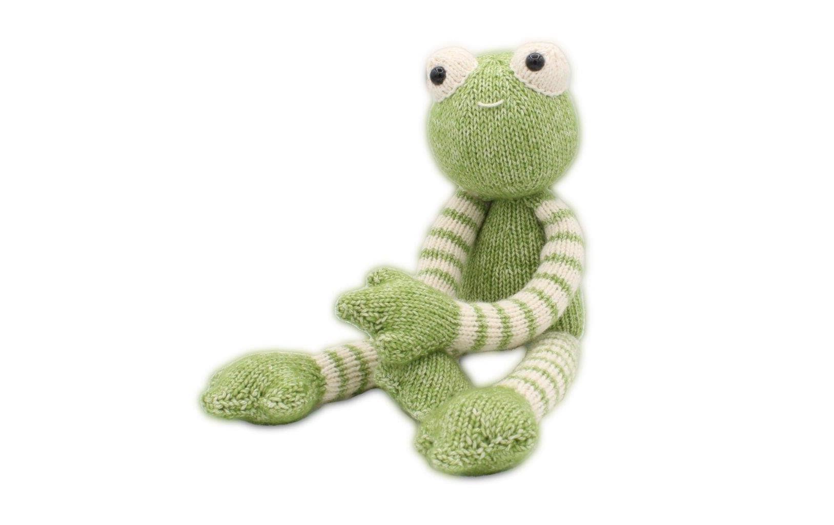 Hardicraft Strickset Frosch Tinus ca. 38 cm