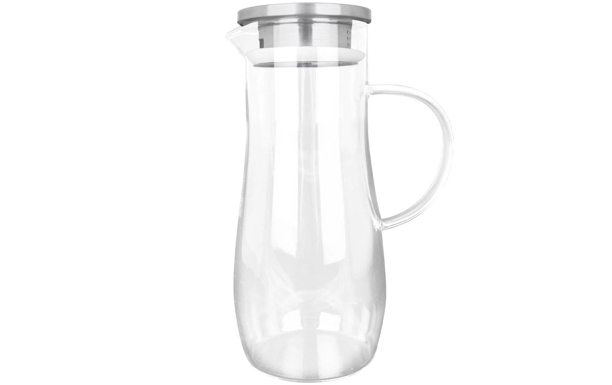 Alpina Wasserkaraffe mit Griff, 1.4 Liter 10.5x24 cm (DxH), Glas, Metall, 445 gr