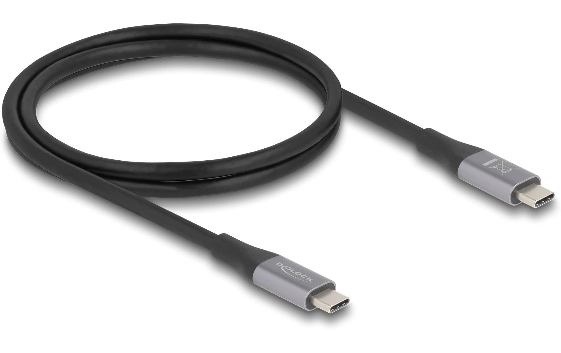 Delock USB4 40 Gbps, PD3.1, 240W, 1m max DP2.0, max 8K 60Hz