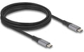 Delock USB4 40 Gbps, PD3.1, 240W, 2m max DP2.0, max 8K 60Hz