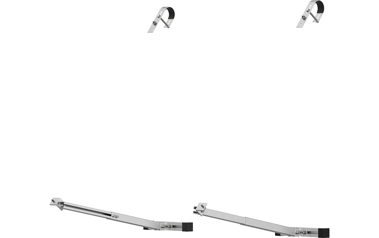 EcoFlow Halterung Gitterbalkon Silber