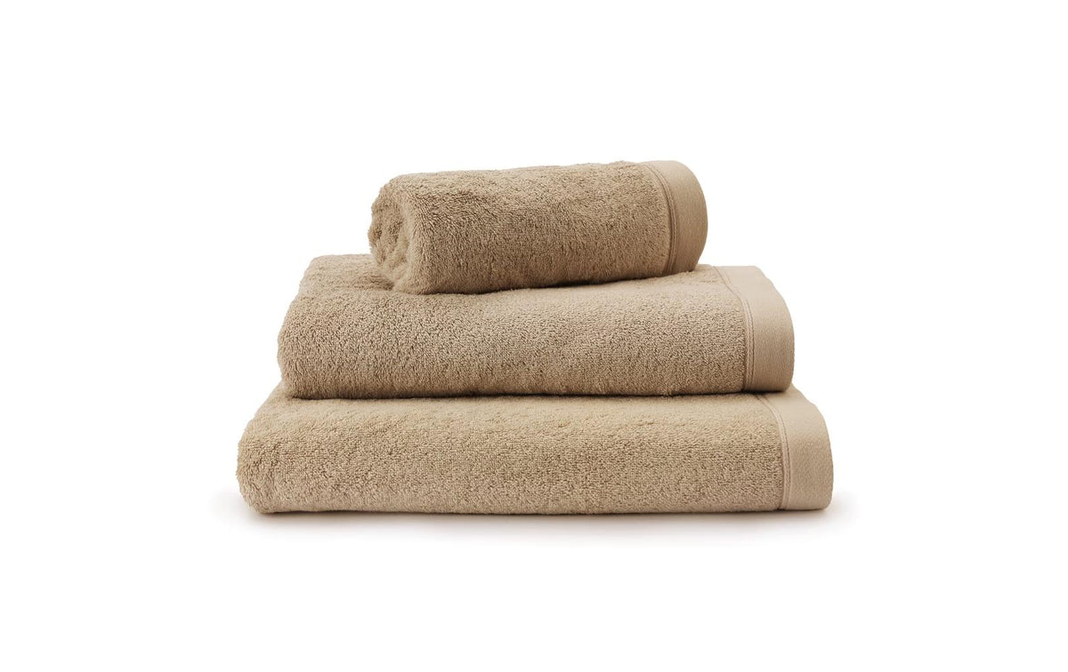 URBANARA Faia Duschtuch Mokka 4er-Set 2xHand.50x100 1xDusch. 70x140 1xBad 100x150
