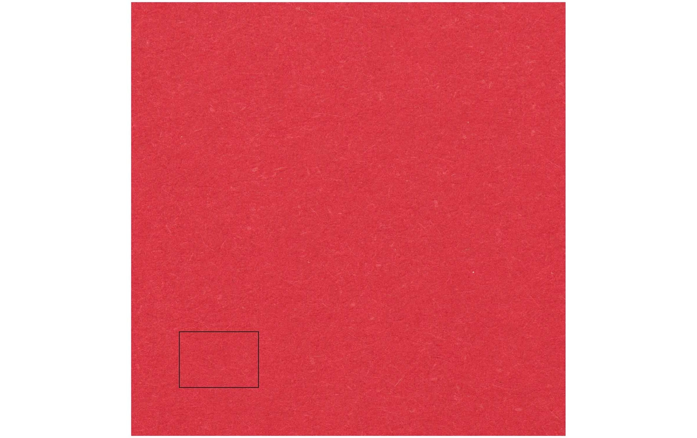 Rico Essentials A7 Einlegekarte Rot, 50 Stück, 220 g/m²
