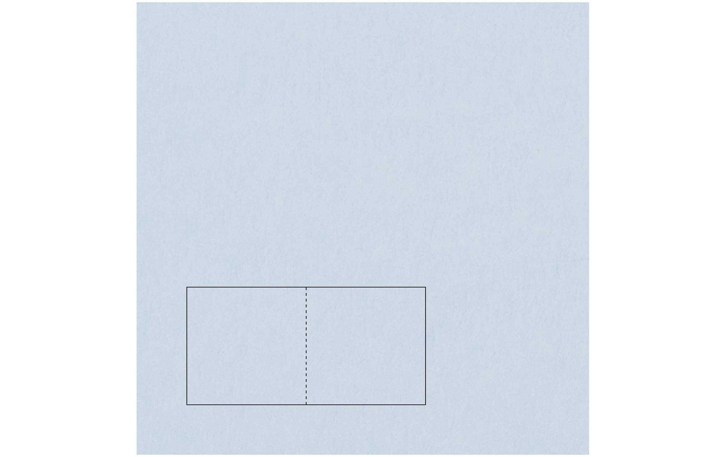 Rico Essentials Karte quadratisch Hellblau, 50 Stück, 220 g/m²