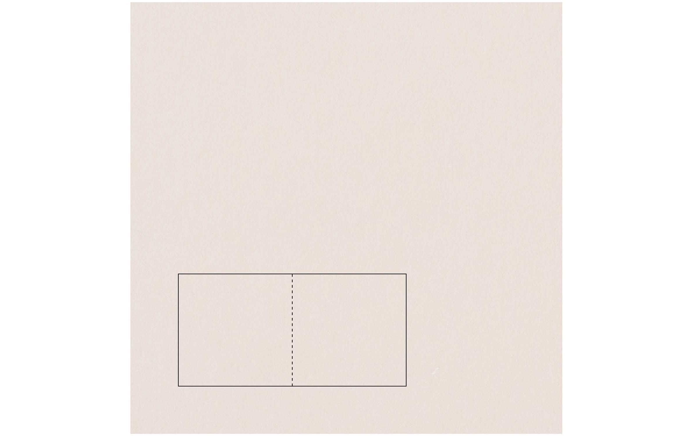 Rico Essentials Karte quadratisch Sand, 50 Stück, 220 g/m²
