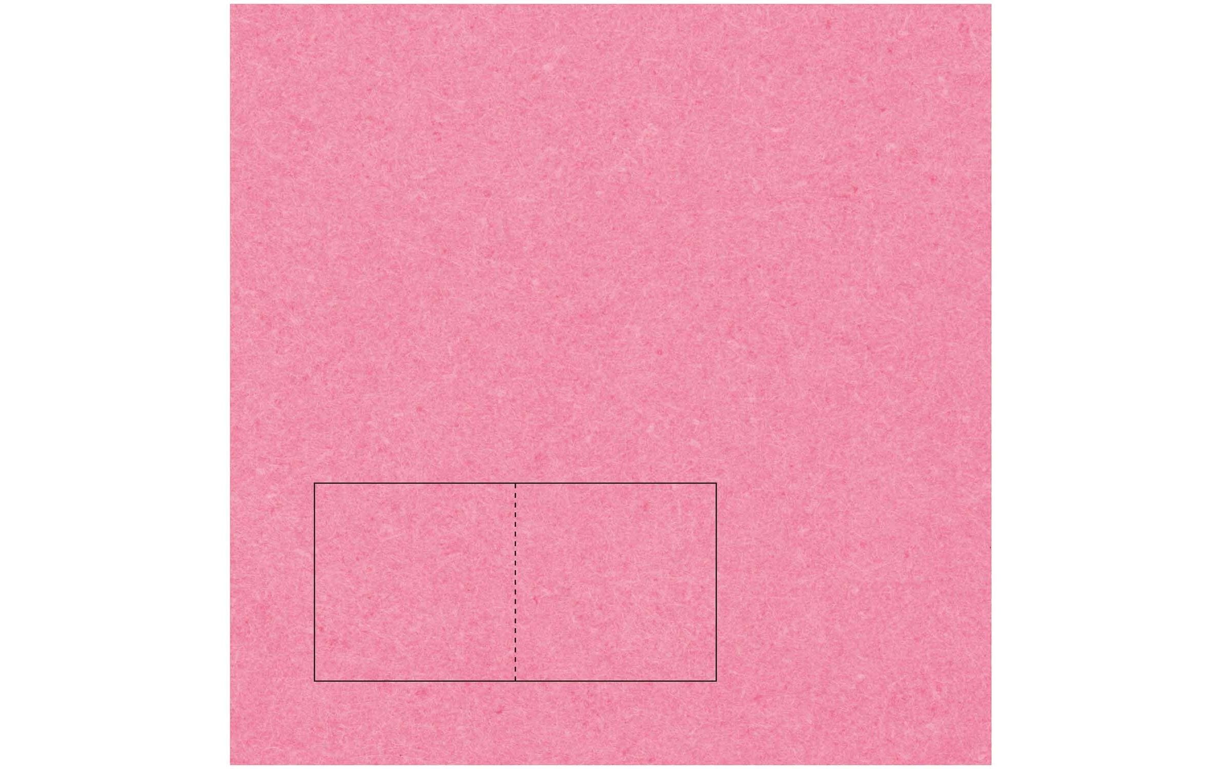 Rico Essentials Karte quadratisch Pink, 50 Stück, 220 g/m²