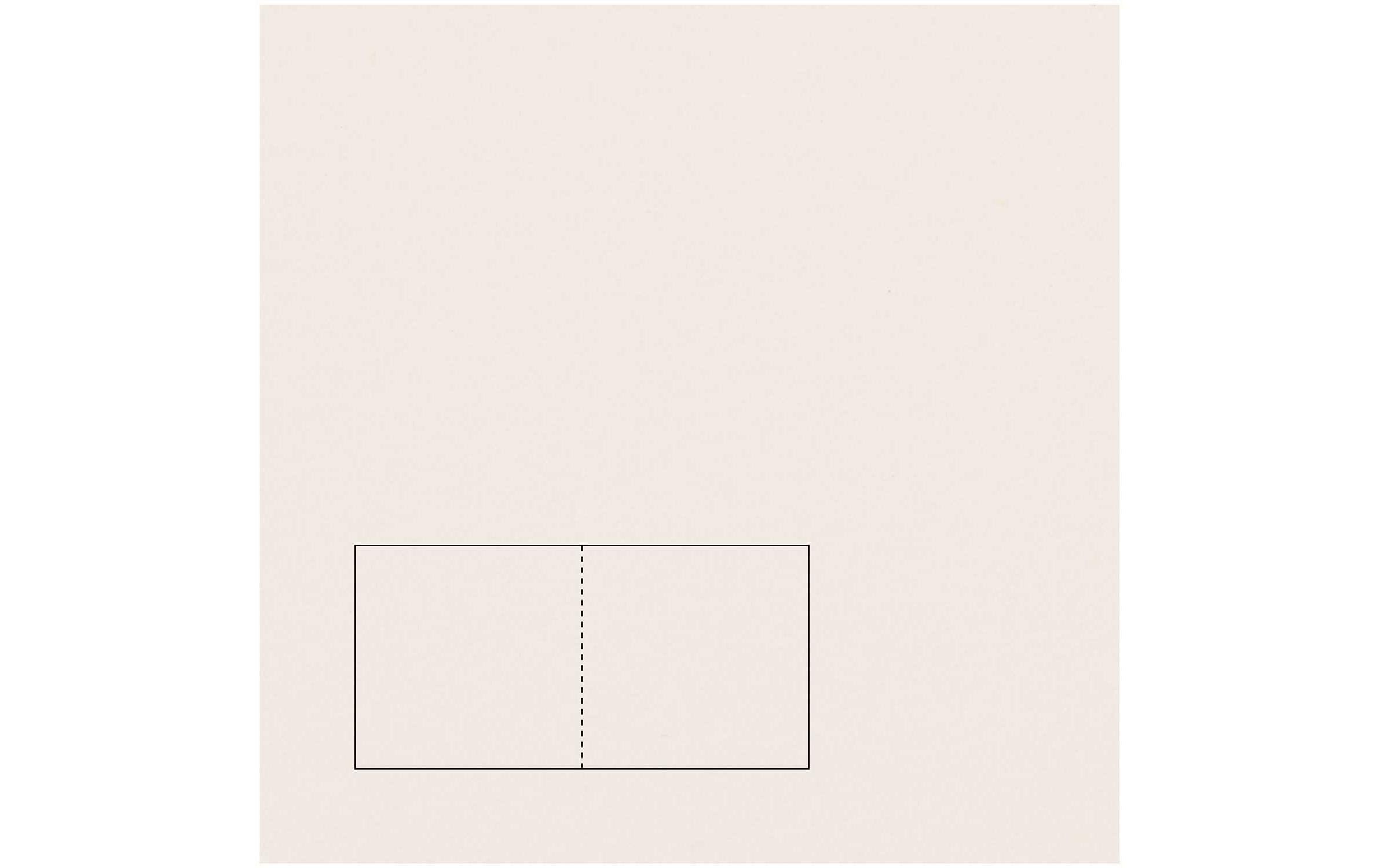 Rico Essentials Karte quadratisch Elfenbein, 50 Stück, 220 g/m²