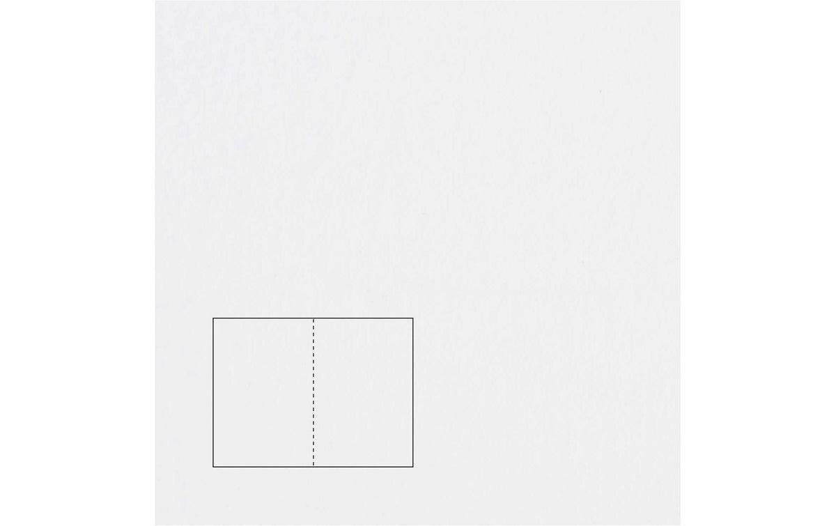 Rico Essentials Karte A5 Klappkarte Hochweiss, 50 Stück, 240 g/m²