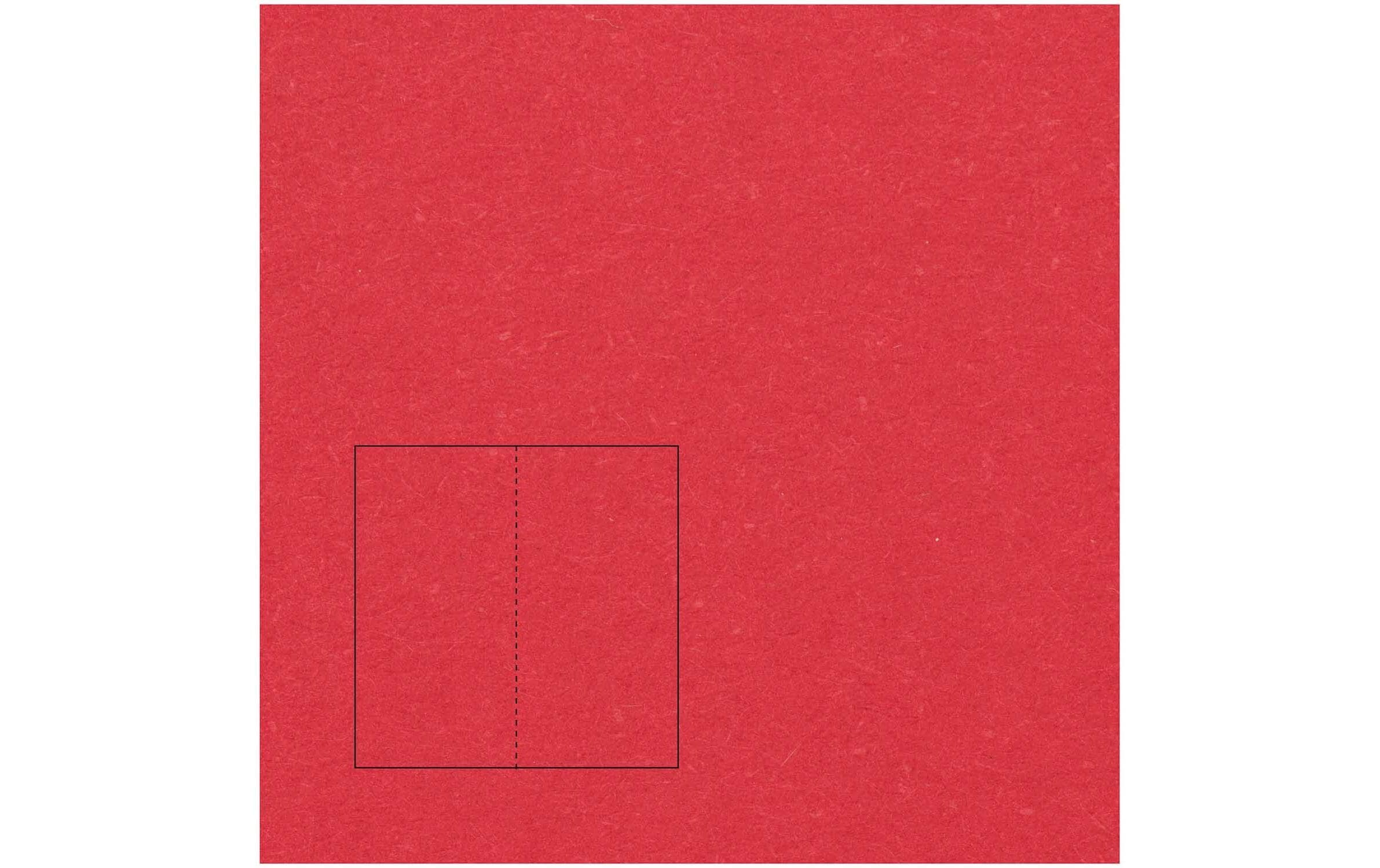 Rico Essentials DL Klappkarte 240 g/m² Rot, 50 Stück