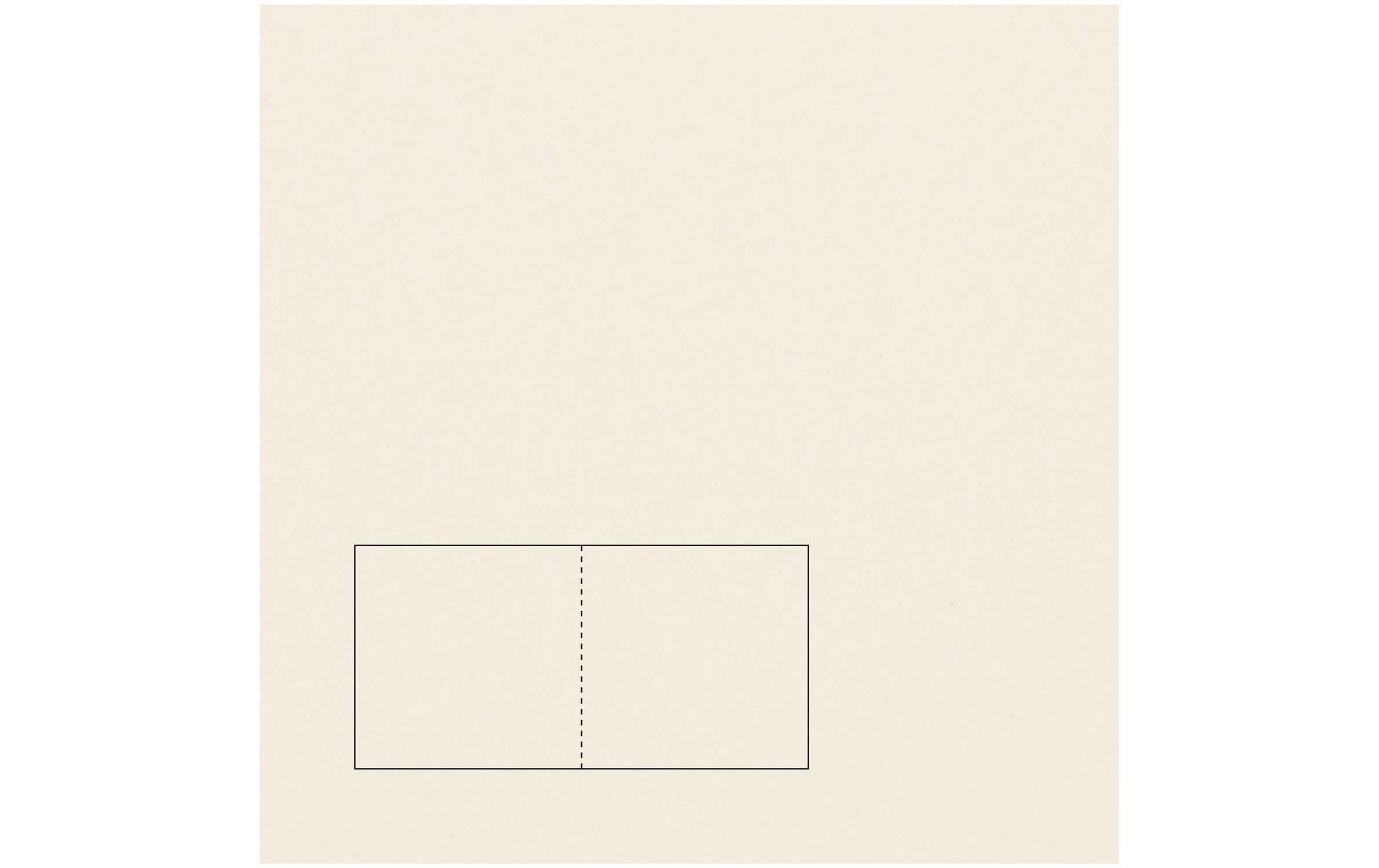 Rico Essentials Karte quadratisch Hellgelb, 50 Stück, 220 g/m²