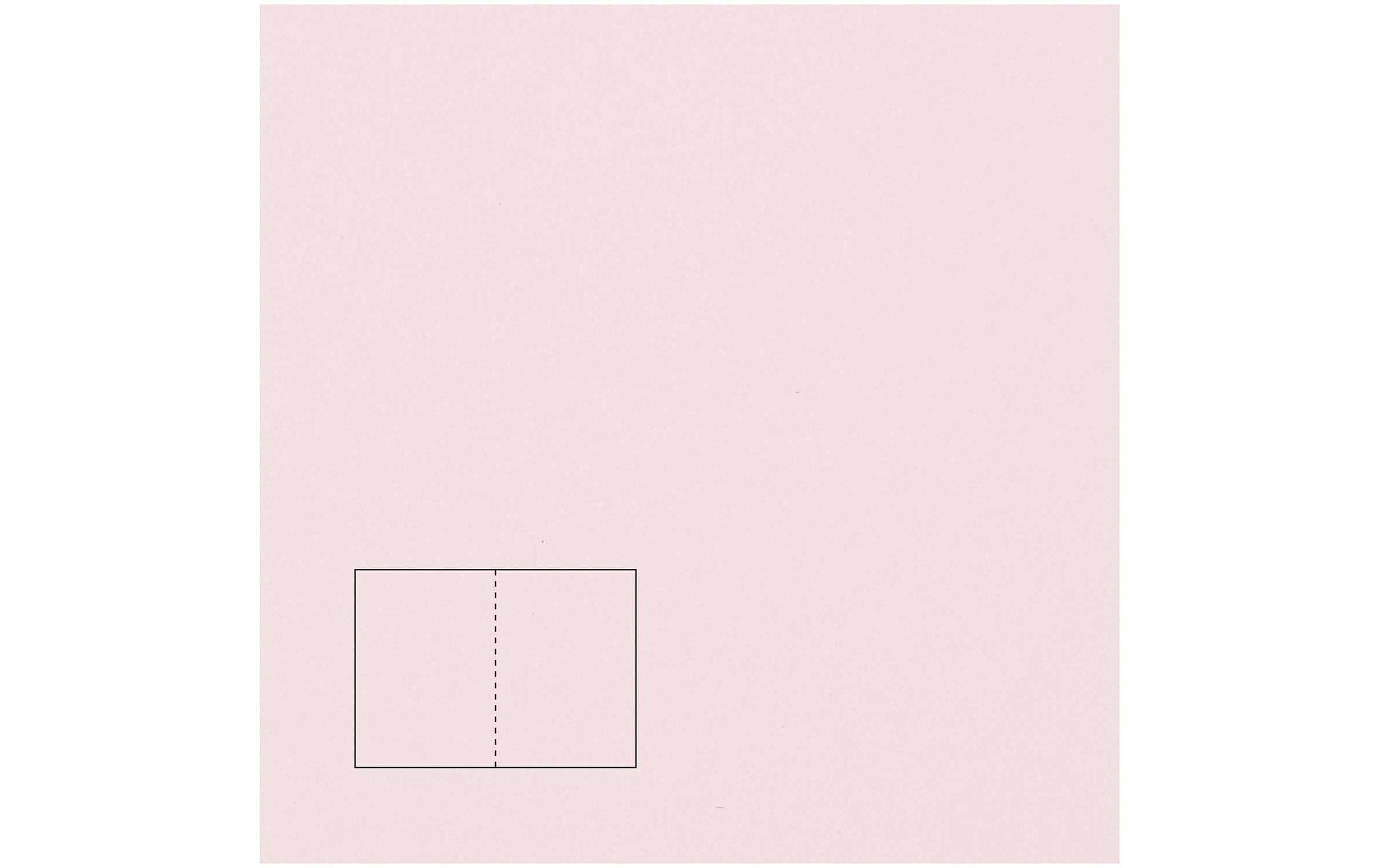 Rico Essentials Karte B6 Klappkarte Rosa, 50 Stück, 240 g/m²