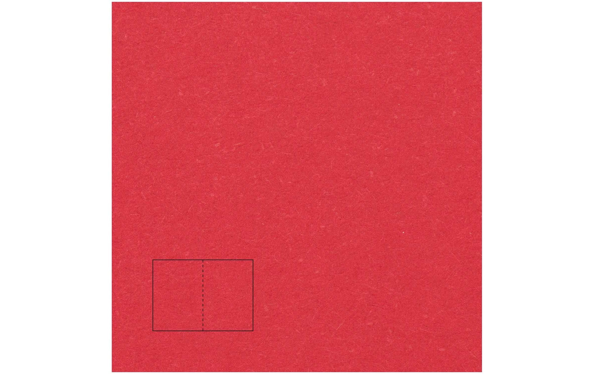 Rico Essentials Karte A6 Klappkarte Rot, 50 Stück, 240 g/m²