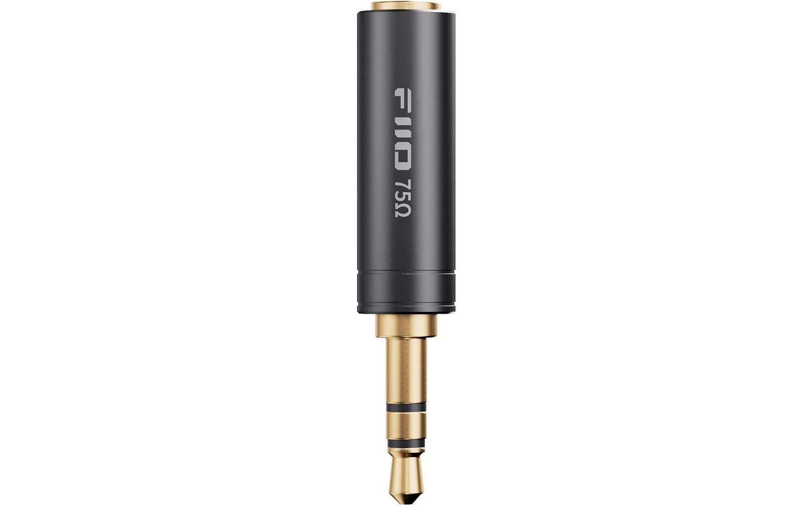 FiiO IMP-3.5M 75 Ohm Impedanzadapter Schwarz, 3.5mm Buchse/Stecker