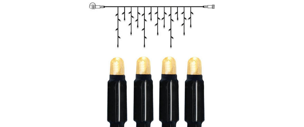 System 24 Extra, Icicle, 150x70cm 42 LED warmweiss, Kabel schwarz