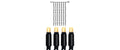 System 24 Extra, Vorhang, 100x200cm 98 LED warmweiss, Kabel schwarz