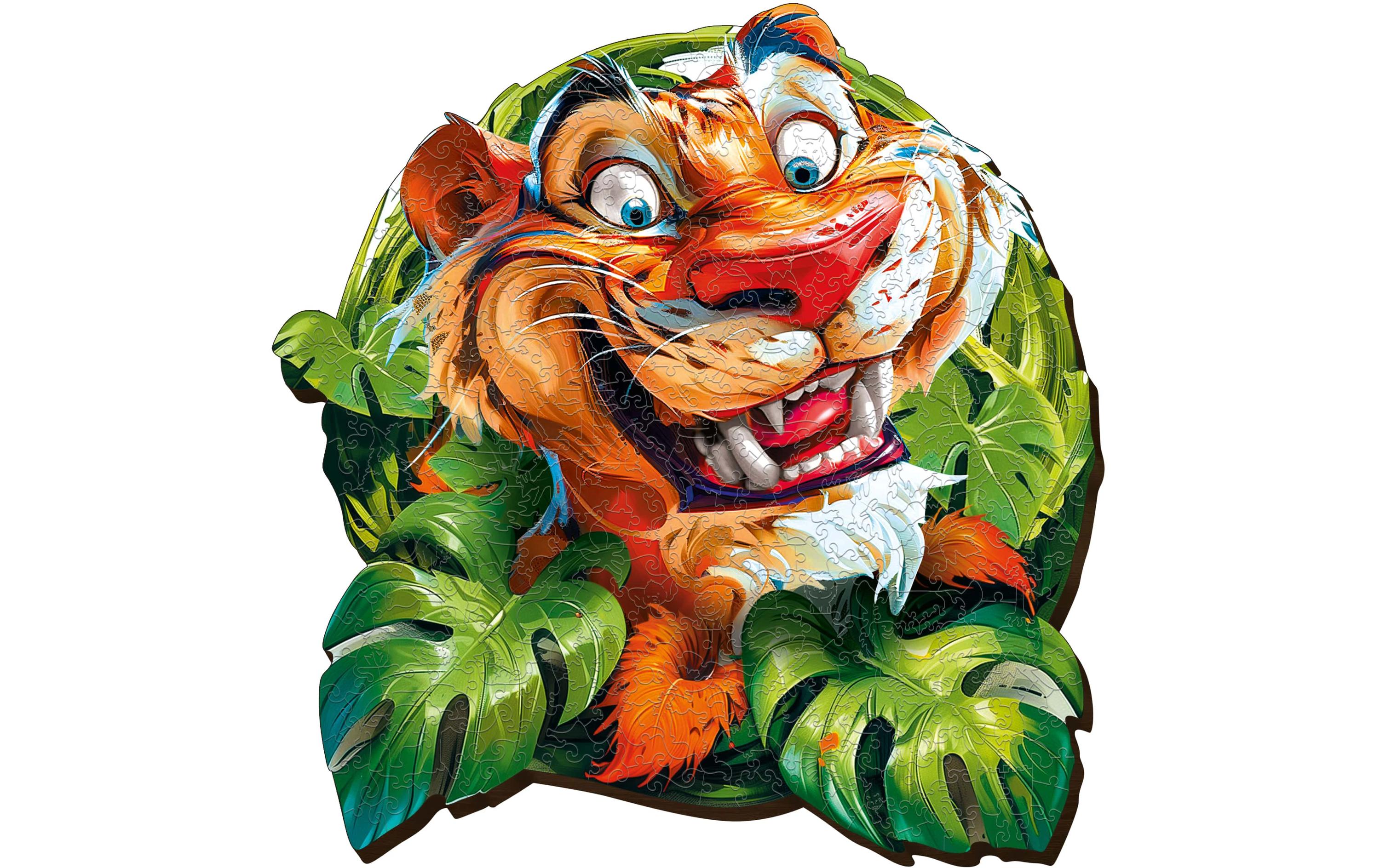 Holzpuzzle Tiger Escape Welt