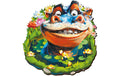 Holzpuzzle Hippo Escape Welt
