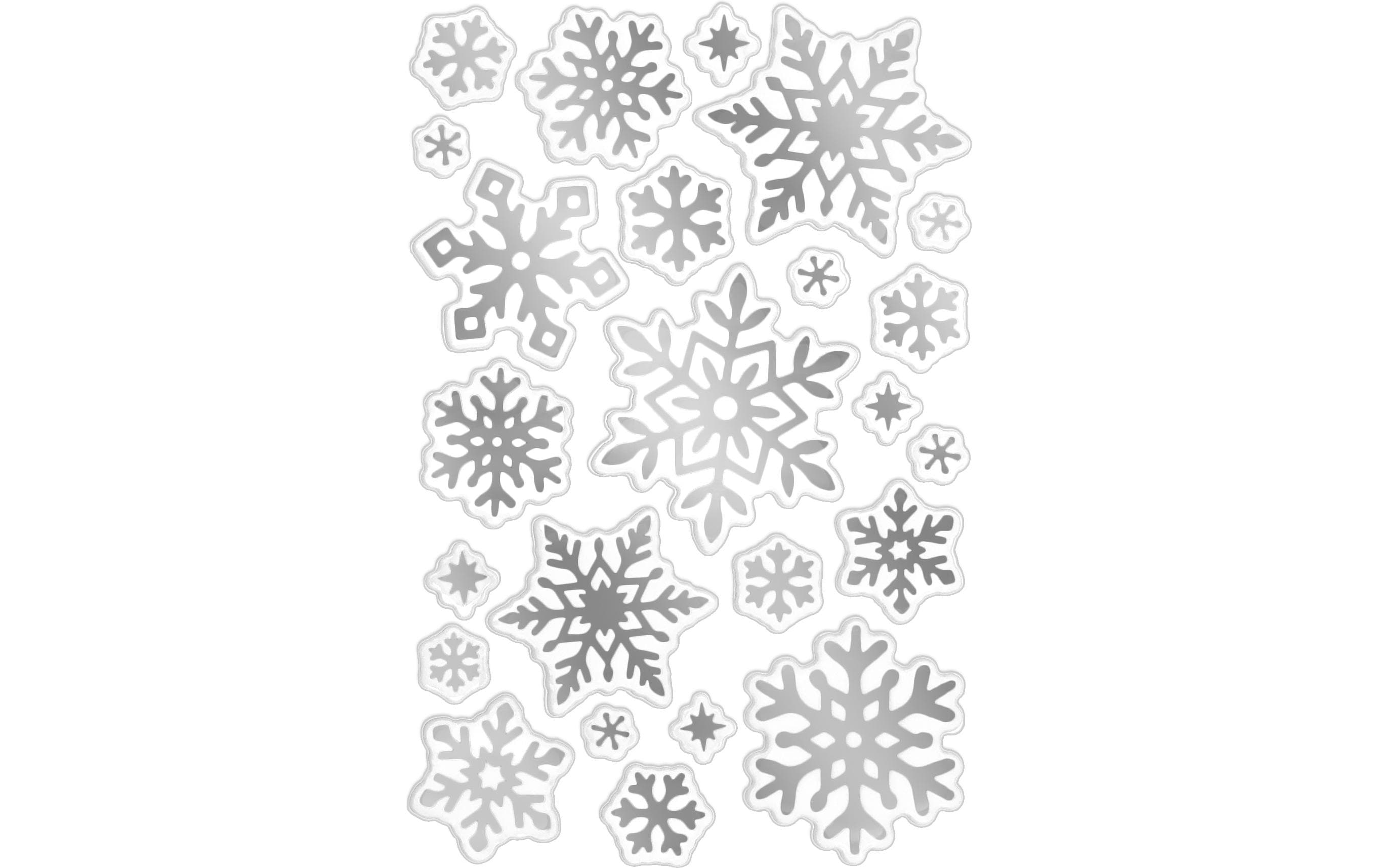 B+C Sticker Silver Crystals 19x10.4cm