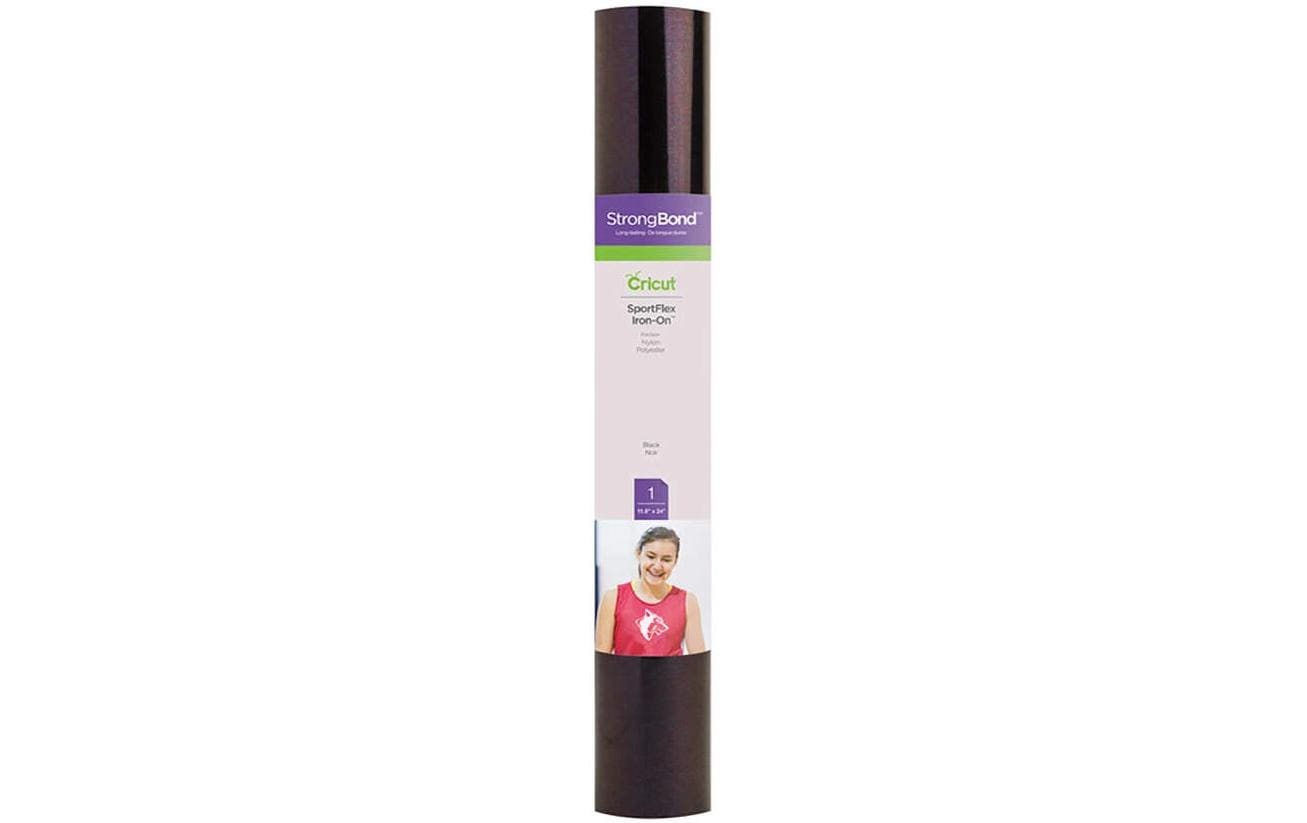 Cricut Aufbügelfolie Sportflex schwarz 1 Rolle à 30 x 61 cm