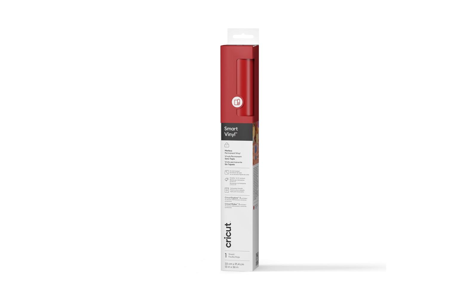Cricut Vinylfolie Smart Permanent Rot 1 Rolle à 33 x 91.4 cm