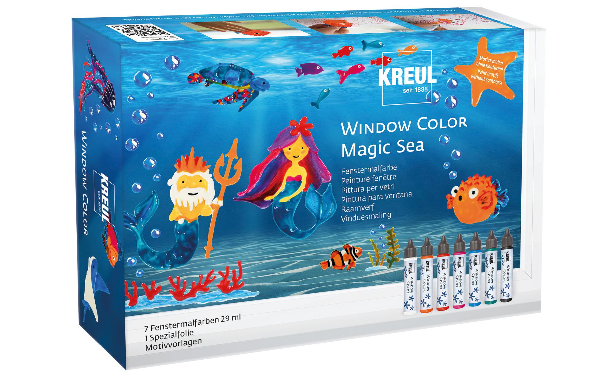 Kreul Window Color Set Magic Sea 29ml, 7 Stück