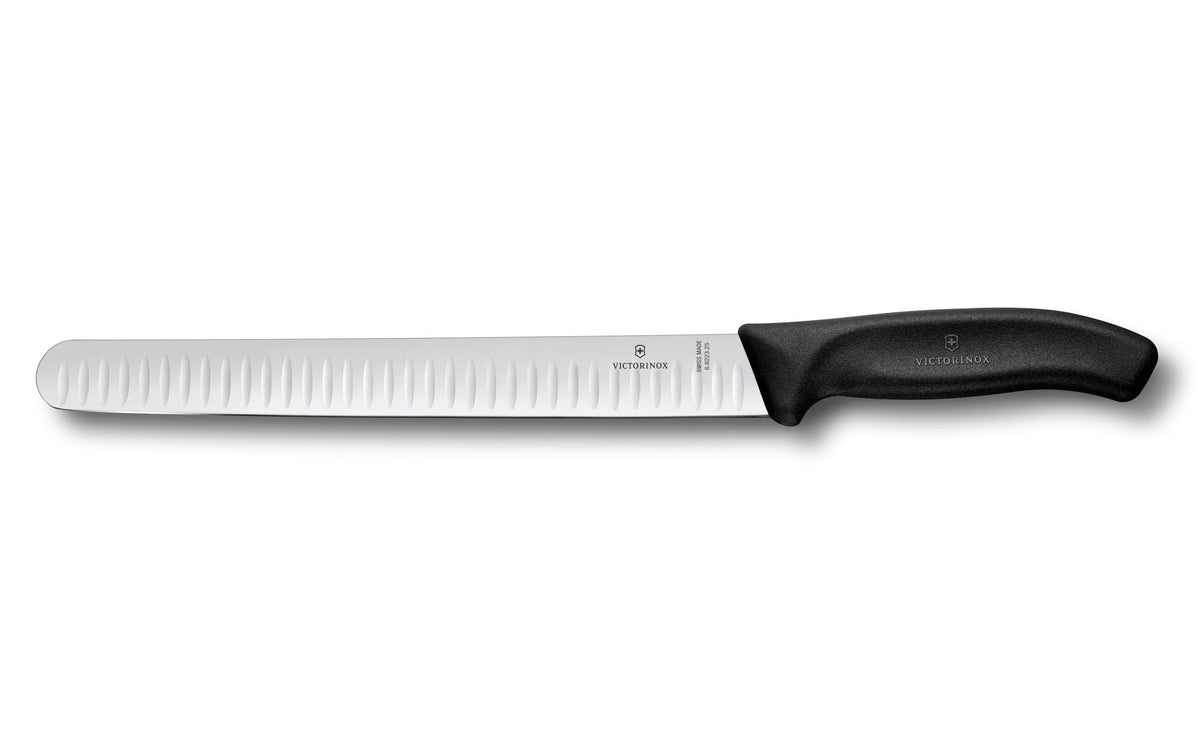 Victorinox Swiss Classic Schinkenmesser 1 Stk. schwarz, PP, Kullenschliff 25cm