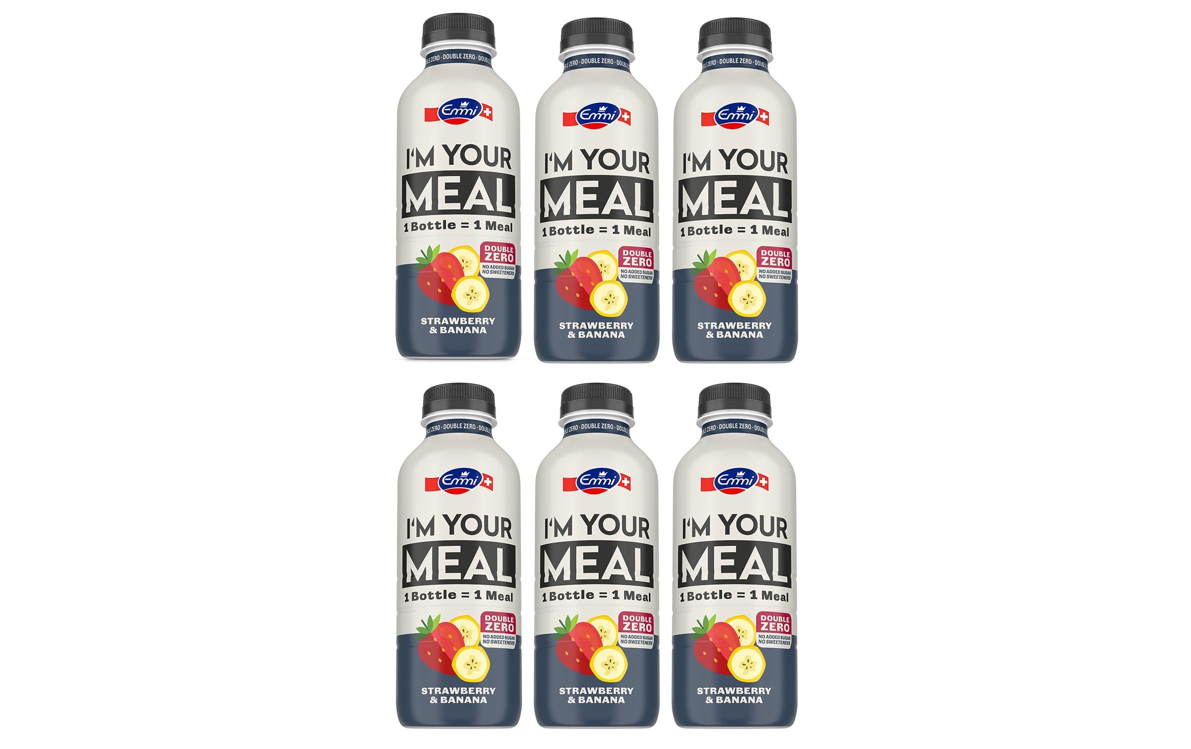 Emmi Trinkmahlzeit Double Zero Erdbeere Banane 6x500ml