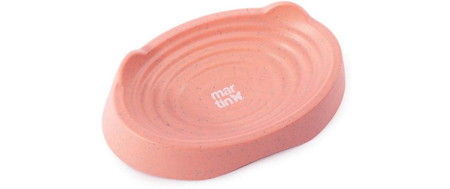 Martin Sellier Katzennapf melaminiert rosa gewellt, 18x12x4cm