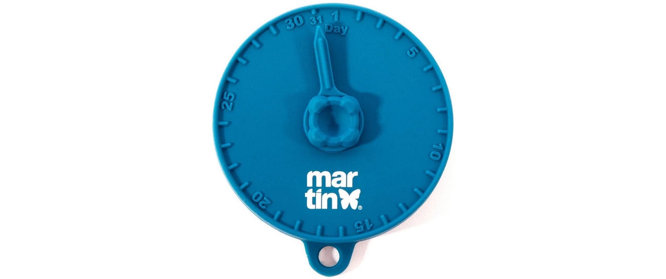 Martin Sellier Dosendeckel Ø10cm blau mit Zeiger