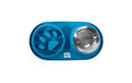 Martin Sellier Doppelnapf Slowfeeder blau Silikon, Edelstahl, 42 x 22 x 5 cm