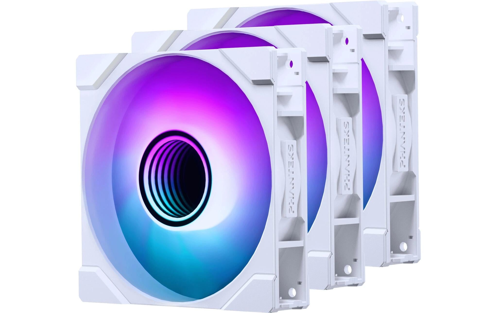 Gehäuselüfter M25 D-RGB 120 3er 120x120x25mm, 3er. Weiss