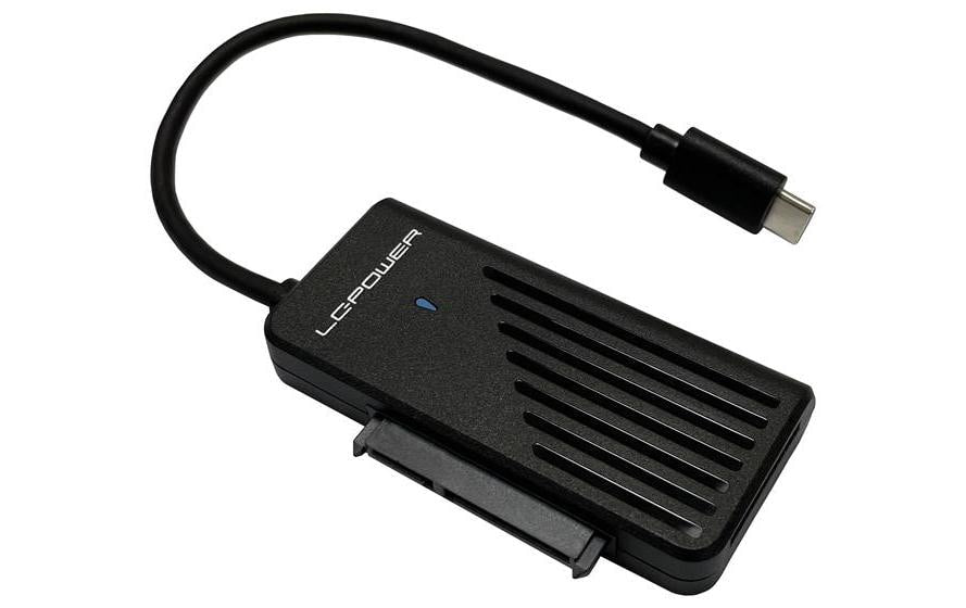 LC Power LC-ADA-USB-SATA-NVME USB-Adapter Adapter für SATA- & NVMe-SSDs/HDDs